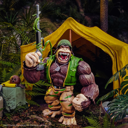 Guerrilla Gorilla Figura de Accion TMNT Tortugas Ninja Super 7 22cm