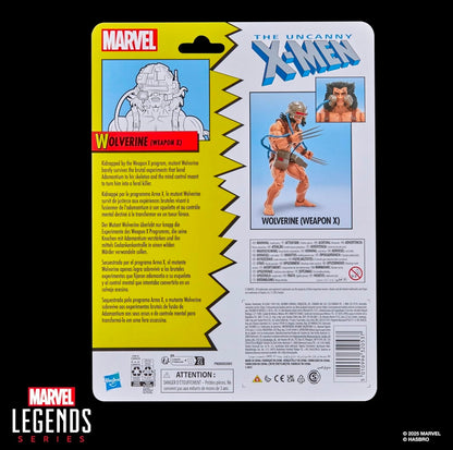 Wolverine Weapon X Figura de Accion X Men Marvel Legends Retro 15 Cm