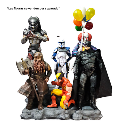 Base Organizadora 2 Niveles para Figuras de Acción 1/10 y 1/12 Estilo Rocoso 21.5 Cm