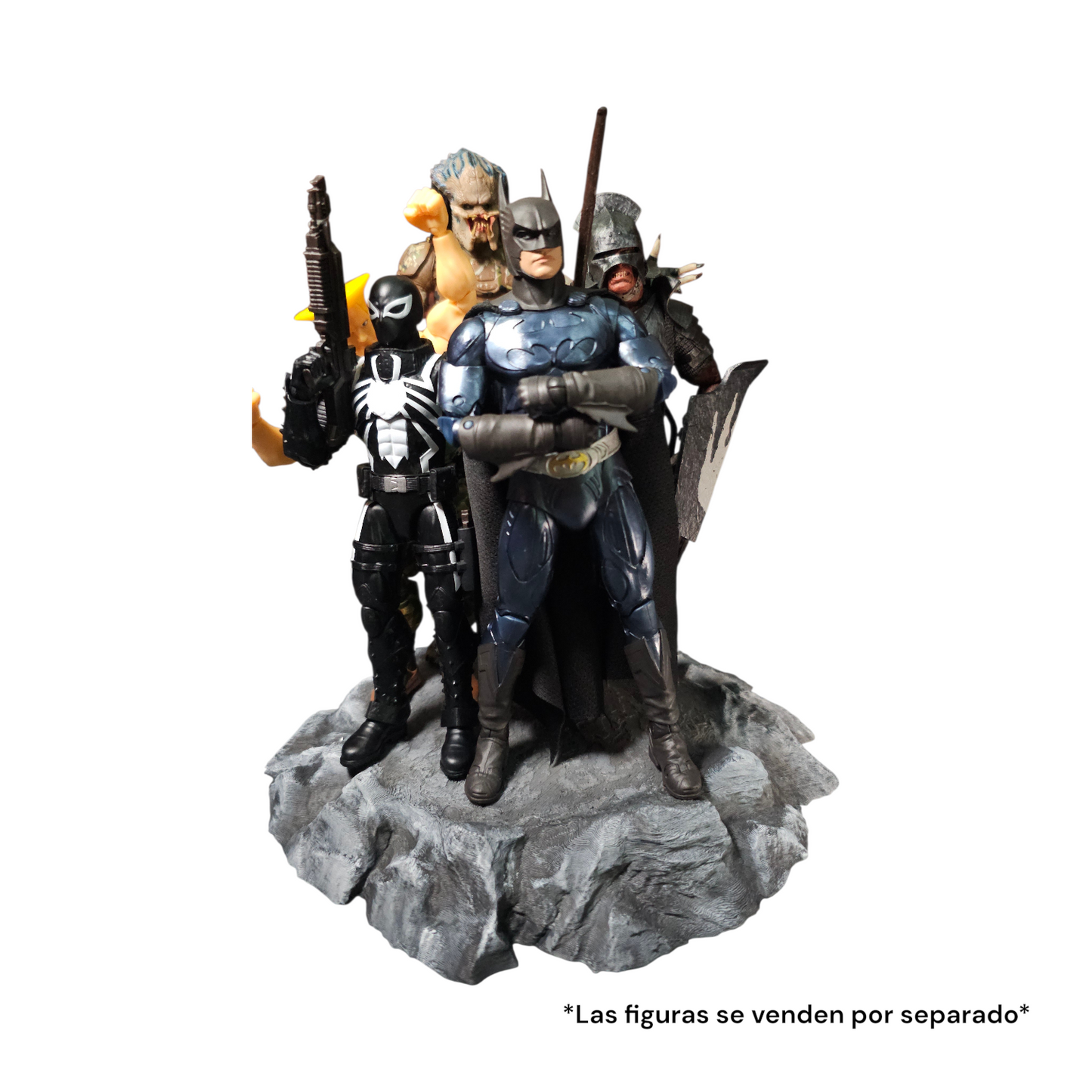 Base Rocosa para Figuras de Accion Estilo Medieval