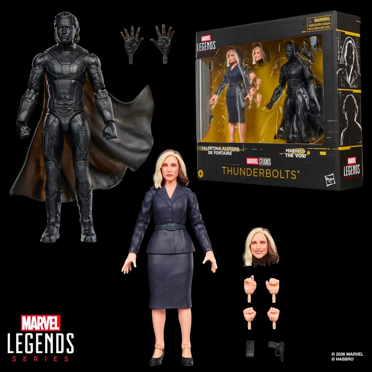 Valentina Allegra De Fontaine & The Void 2 Pack Figuras de Accion Thunderbolts Marvel Legends