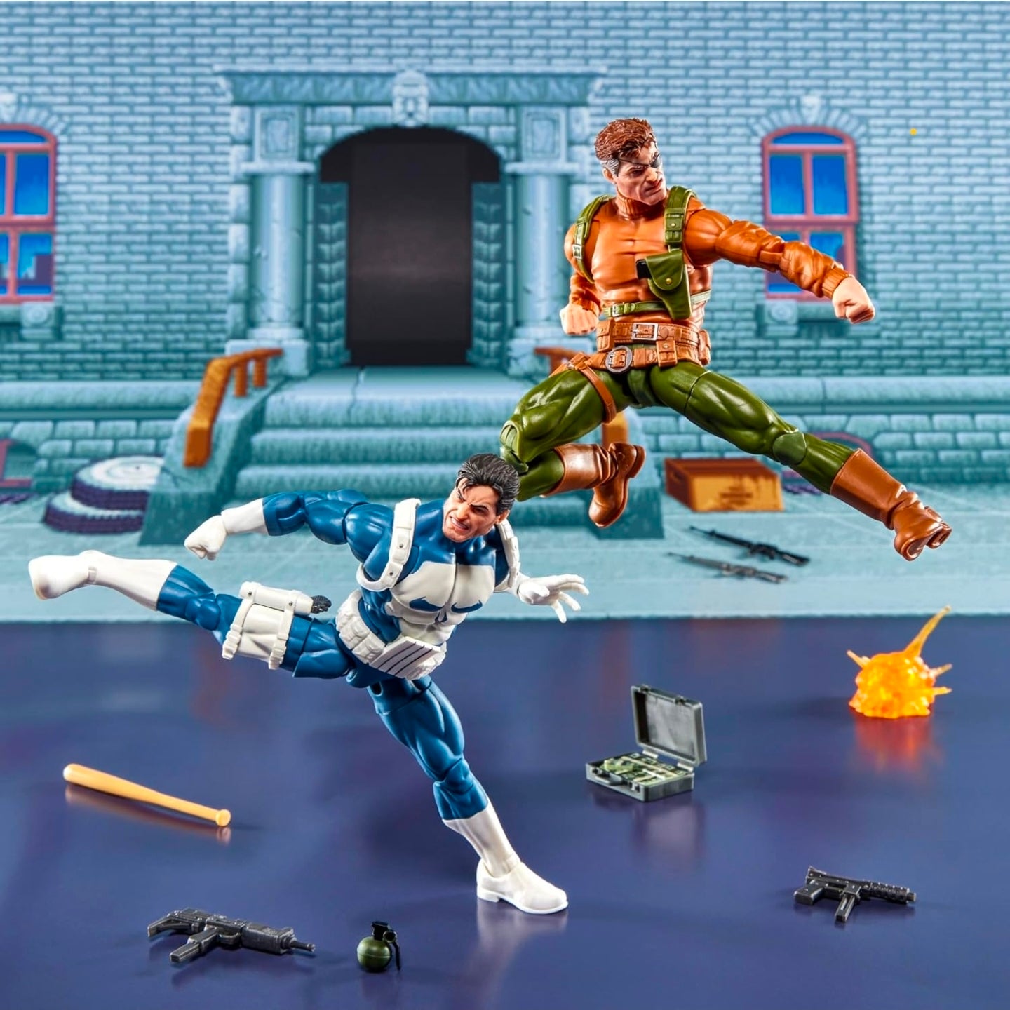 The Punisher & Nick Fury Pack Figuras Gamerverse Marvel Legends 16 Cm