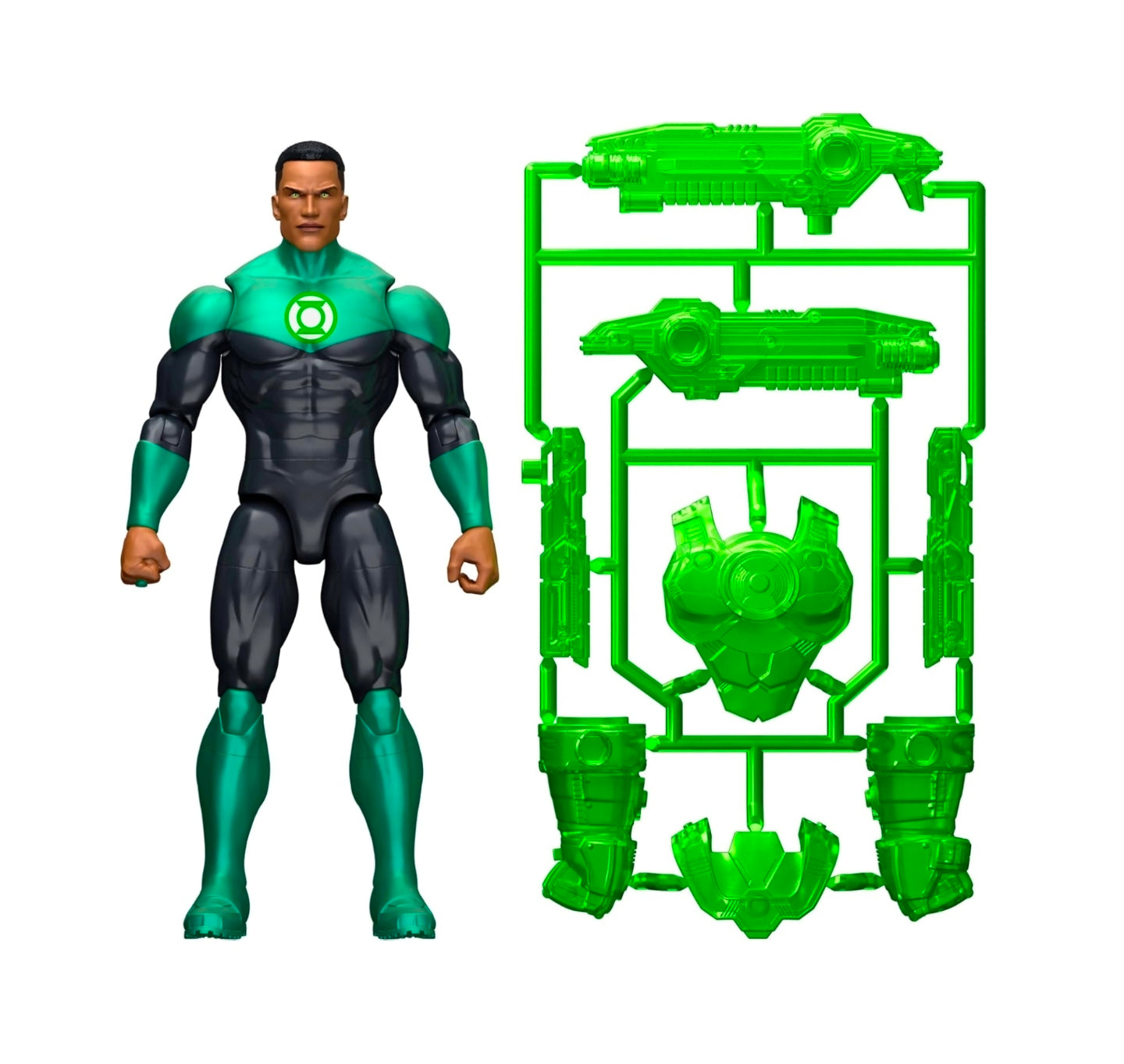 John Stewart Figura De Accion Green Lantern DC Premier Mattel 16 Cm