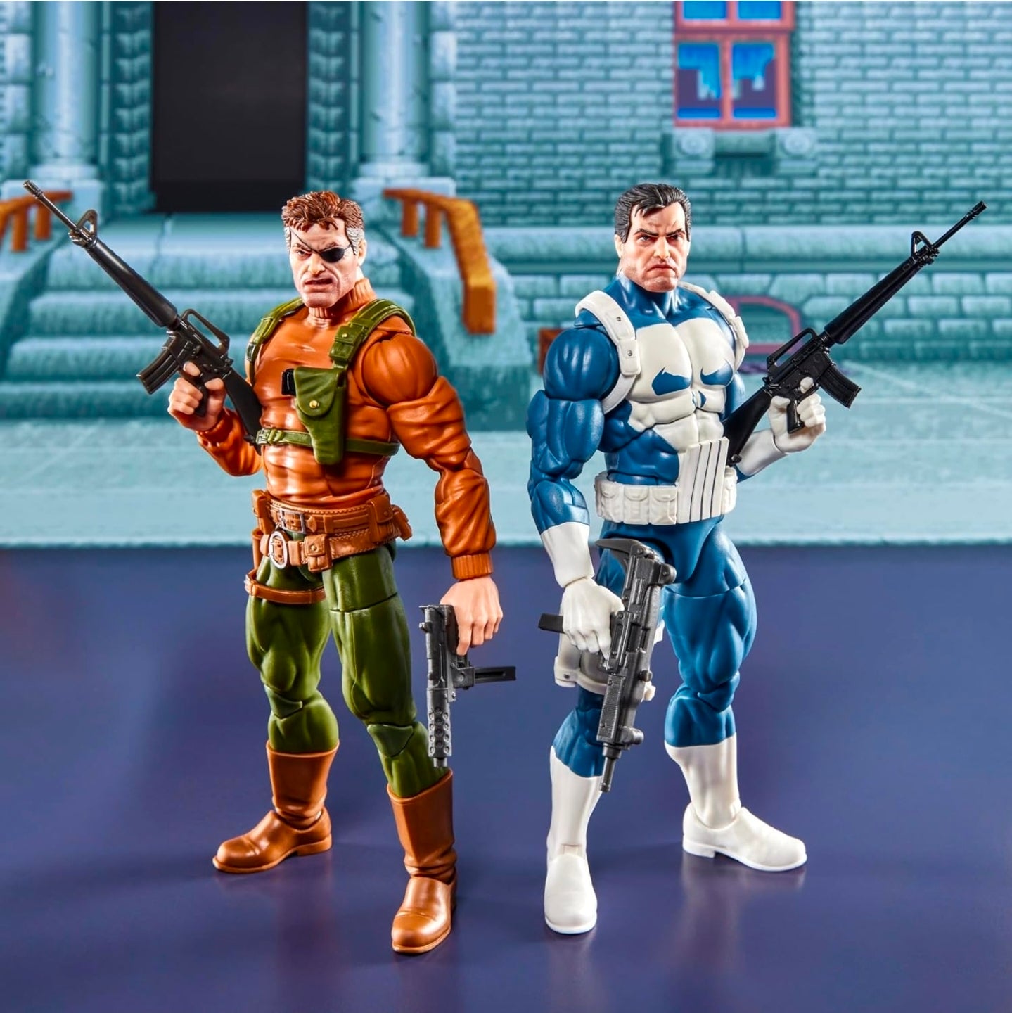 The Punisher & Nick Fury Pack Figuras Gamerverse Marvel Legends 16 Cm