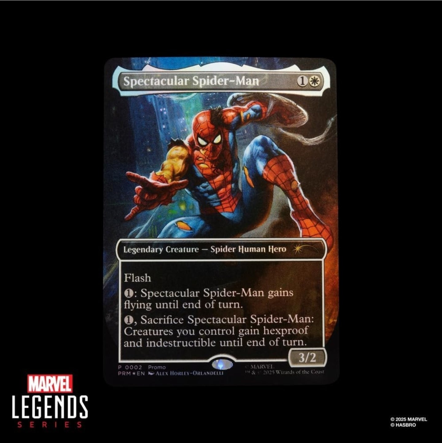 Spiderman Battle Damaged Figura de Accion Magic The Gathering Marvel Legends 16cm