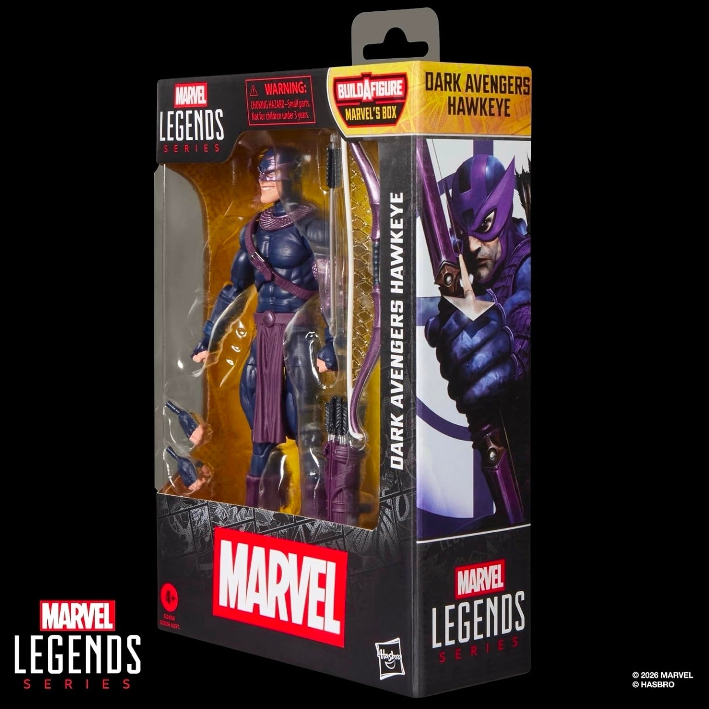 Dark Avengers Hawkeye Figura de Acción Marvel Legends 16 cm Baf Marvel's Box