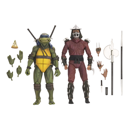 Leonardo Vs Shredder Pack Figura TMNT Tortugas Ninja Neca 18 cm