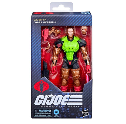 Cobra Overkill Figura de Accion Gi Joe 201 Classified Series 17 Cm