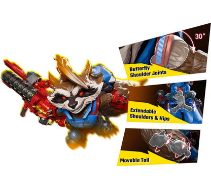 Rocket Raccoon Figura de Accion Marvel Rivals Blokees Champion Class 14 Cm