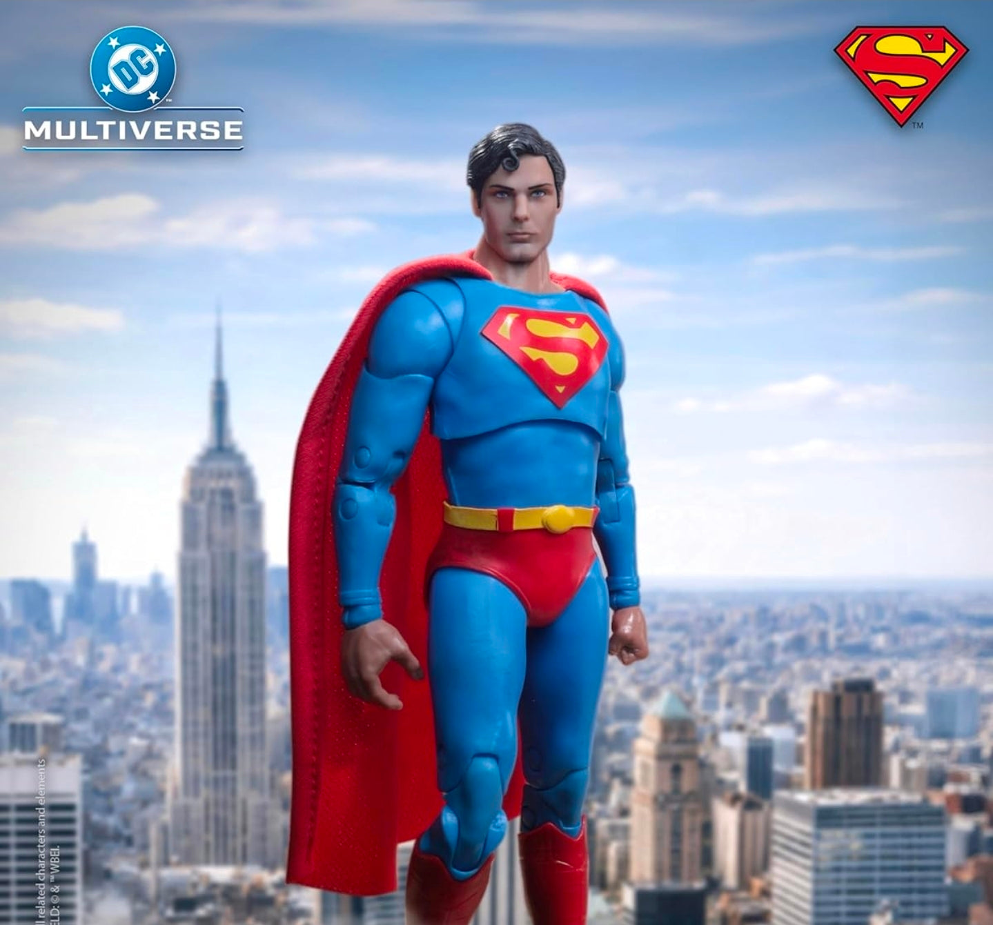 Superman Figura de Accion Christopher Reeve 1978 Mcfarlane Toys Deluxe Theatrical Edition 18 Cm