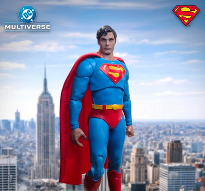 Superman Figura de Accion Christopher Reeve 1978 Mcfarlane Toys Deluxe Theatrical Edition 18 Cm