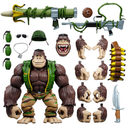 Guerrilla Gorilla Figura de Accion TMNT Tortugas Ninja Super 7 22cm