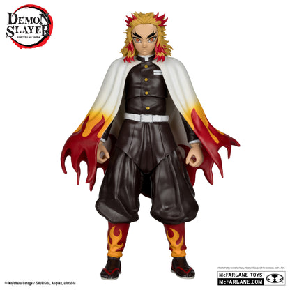 Kyojuro Rengoku Figura De Acción Demon Slayer Platinum Edition Mcfarlane Toys 17 Cm