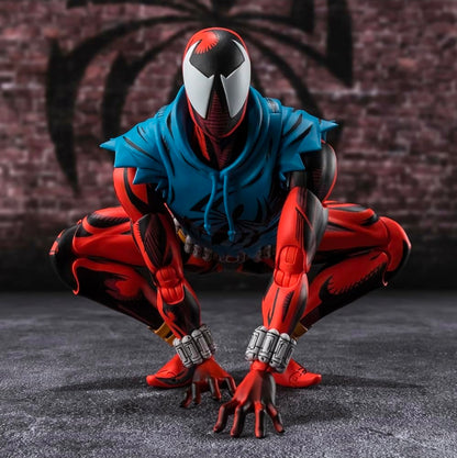 Scarlet Spider Figura de Acción Spiderman Across The Spiderverse Sh Figuarts 15 Cm