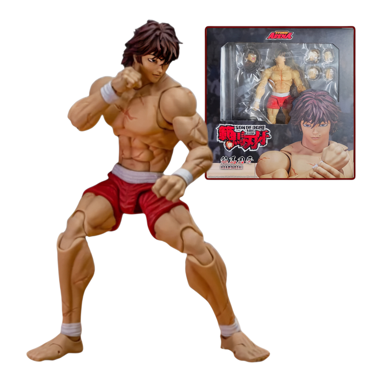 Baki Hanma Figura de Acción Son Of Ogre Baki Hanma Storm Arena 15 cm