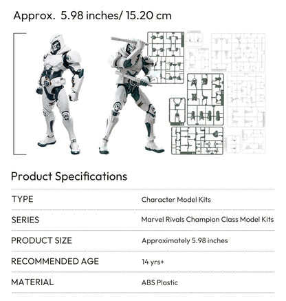 Moon Knight Figura de Accion Marvel Rivals Blokees Champion Class 15 Cm