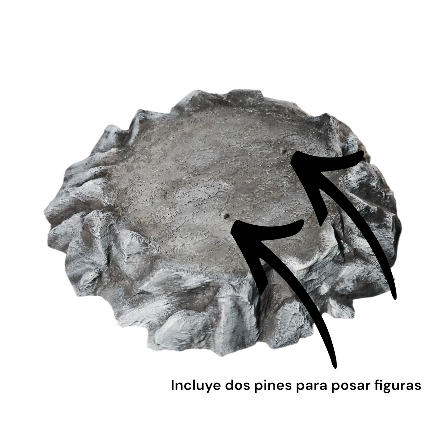 Base Rocosa para Figuras de Accion Estilo Medieval