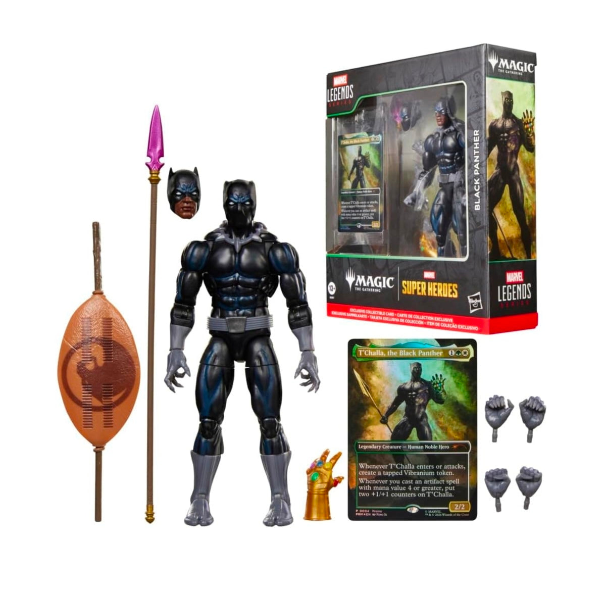 Black Panther Figura de Accion Magic The Gathering Marvel Legends 16cm