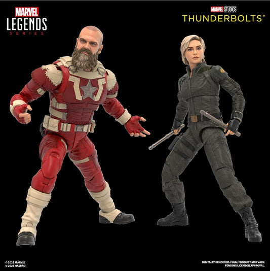 Yelena Belova & Red Guardian 2 Pack Figuras de Accion Thunderbolts Marvel Legends