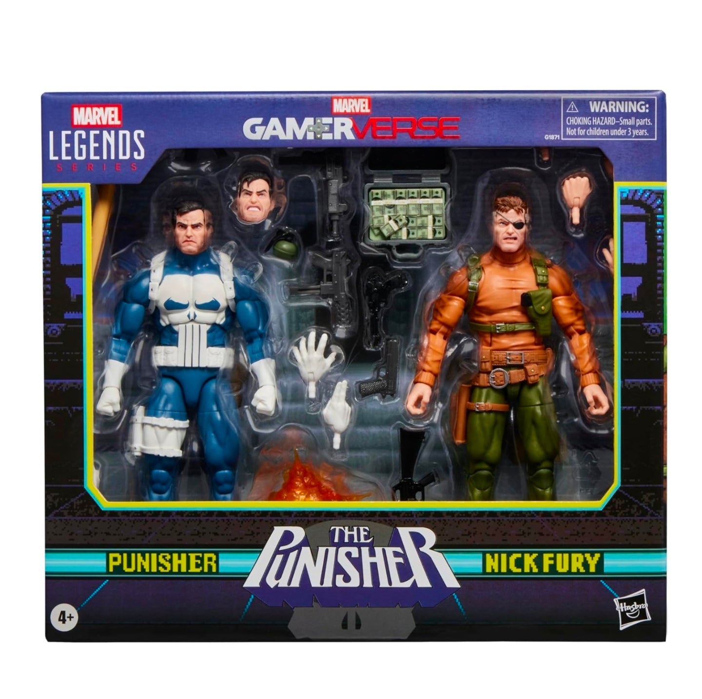The Punisher & Nick Fury Pack Figuras Gamerverse Marvel Legends 16 Cm