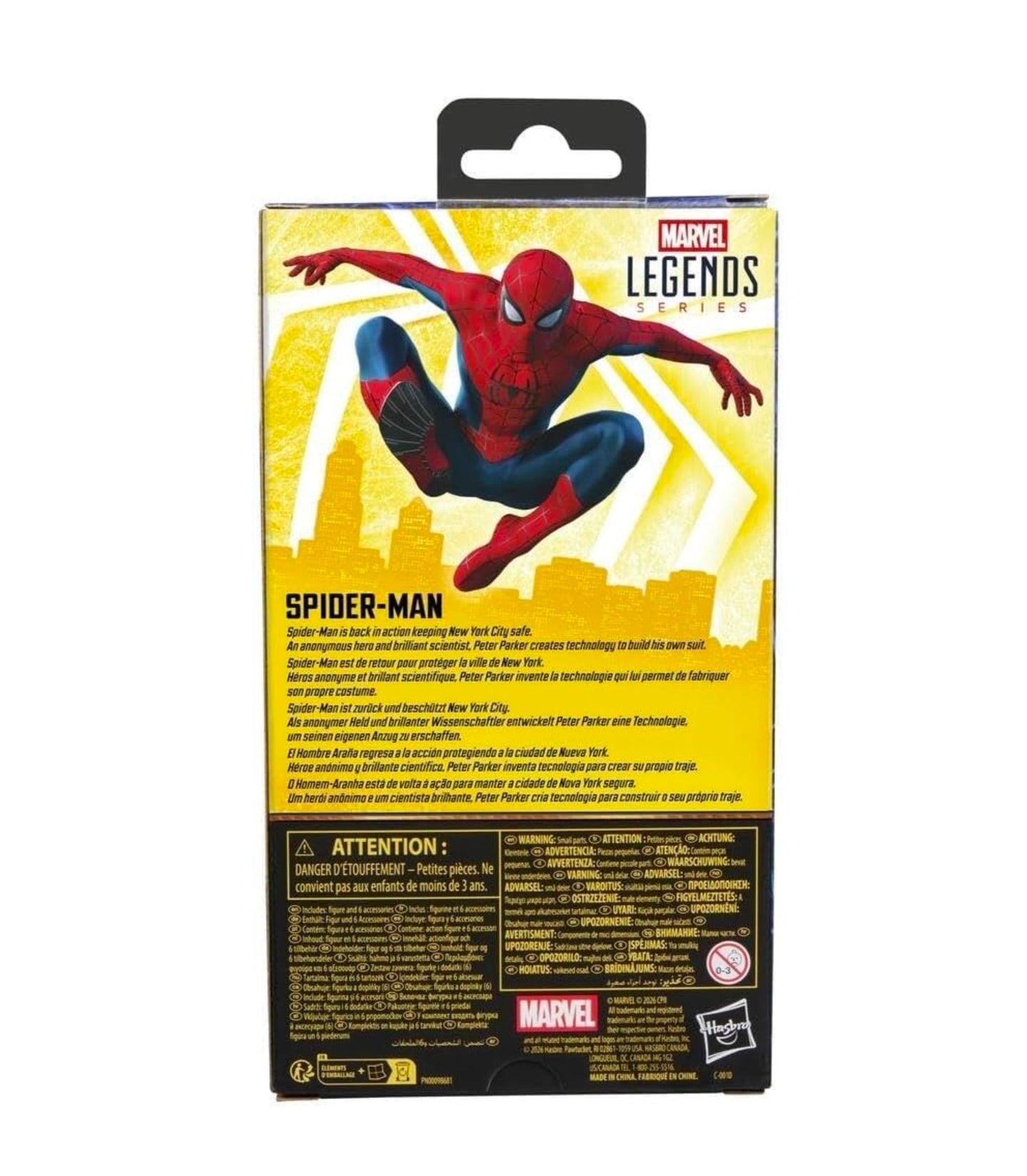 Spiderman Figura de Acción Brand New Day UCM Marvel Legends 15 Cm