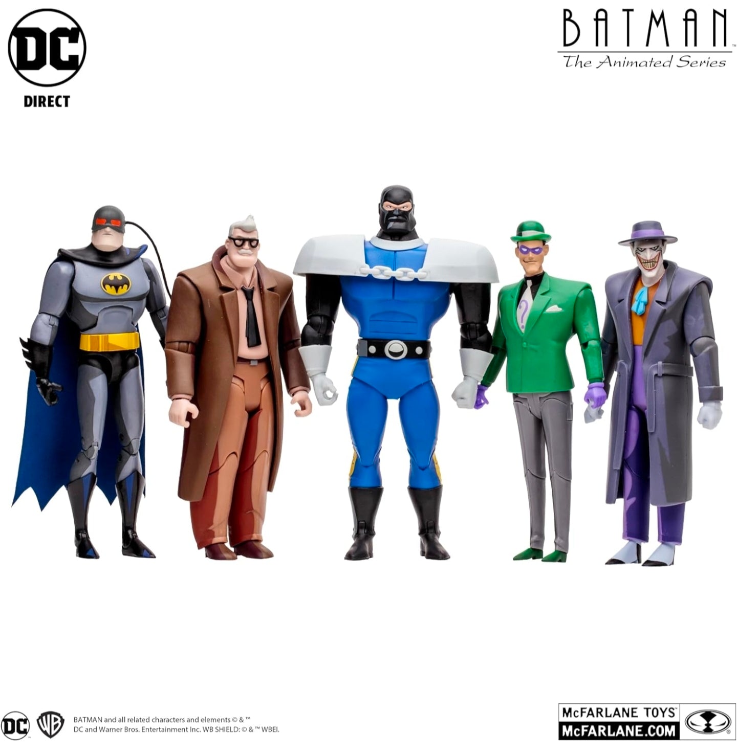 James Gordon Figura de Accion Batman The Animated Mcfarlane Toys DC Direct 16 Cm