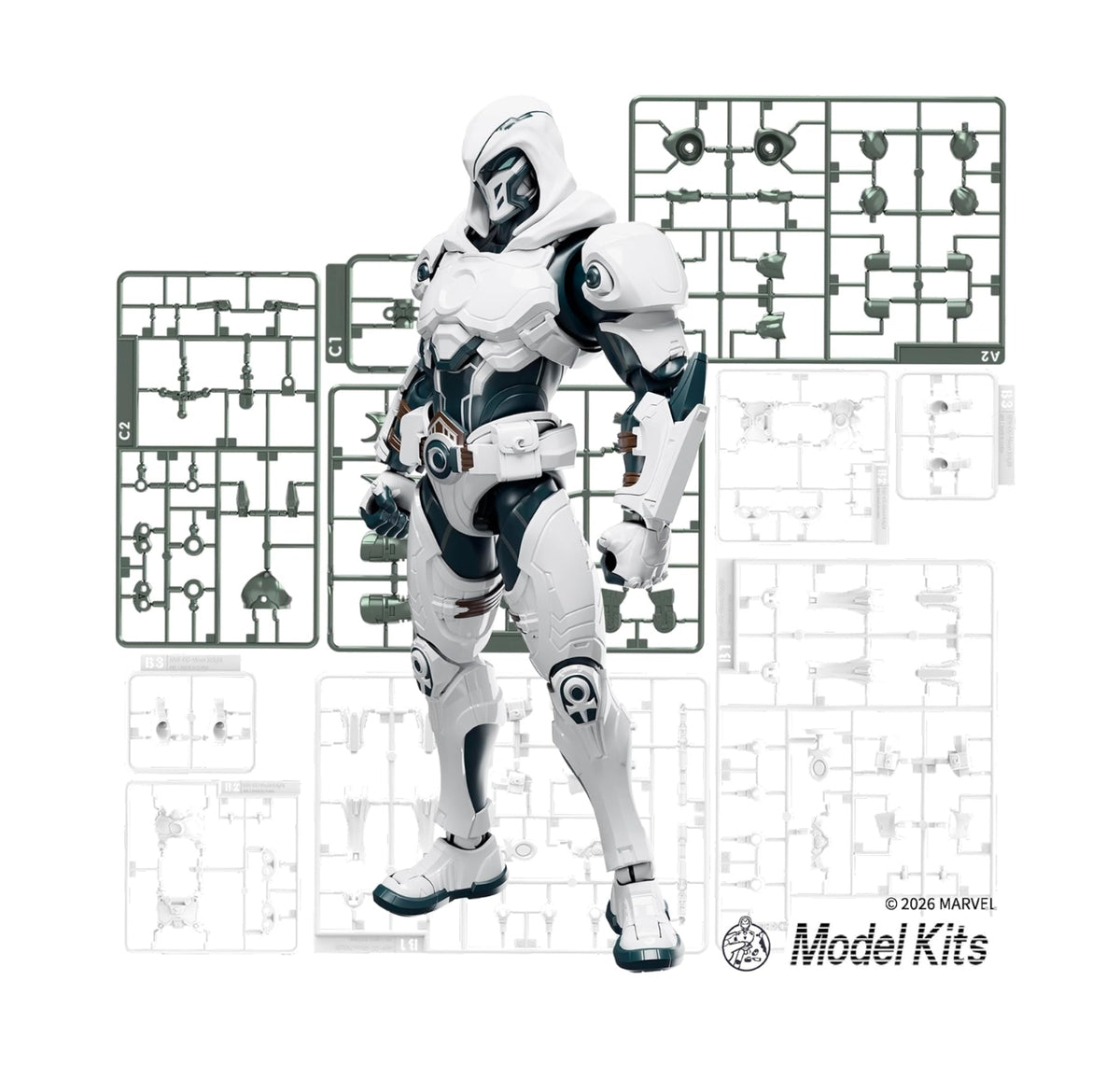 Moon Knight Figura de Accion Marvel Rivals Blokees Champion Class 15 Cm