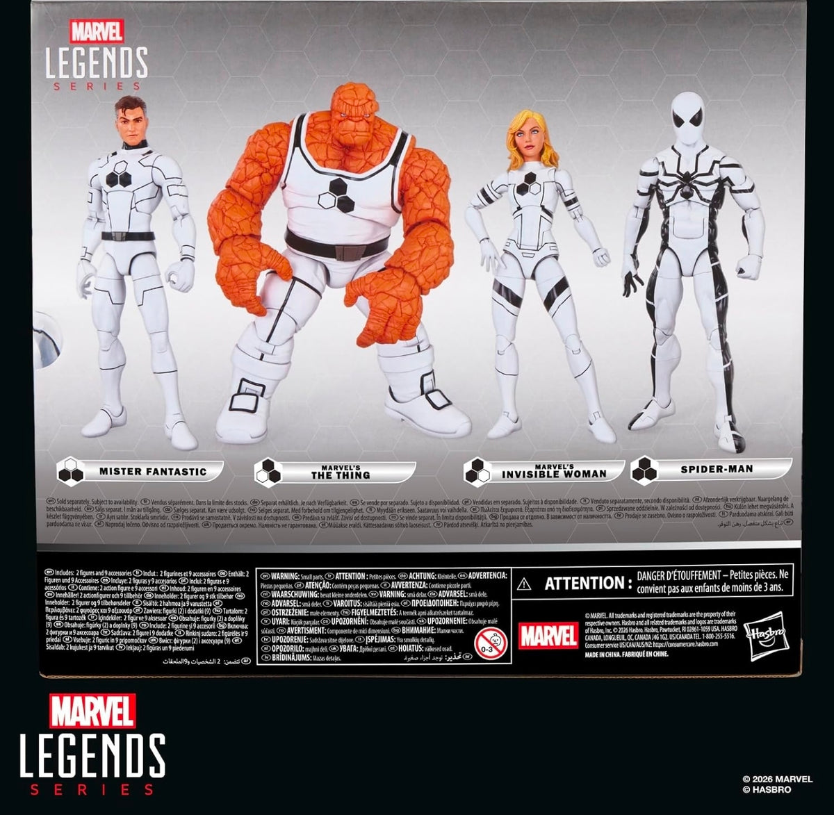 The Thing & Invisible Woman Pack Figuras de Acción Future Foundation Fantastic 4 Marvel Legends 17 Cm