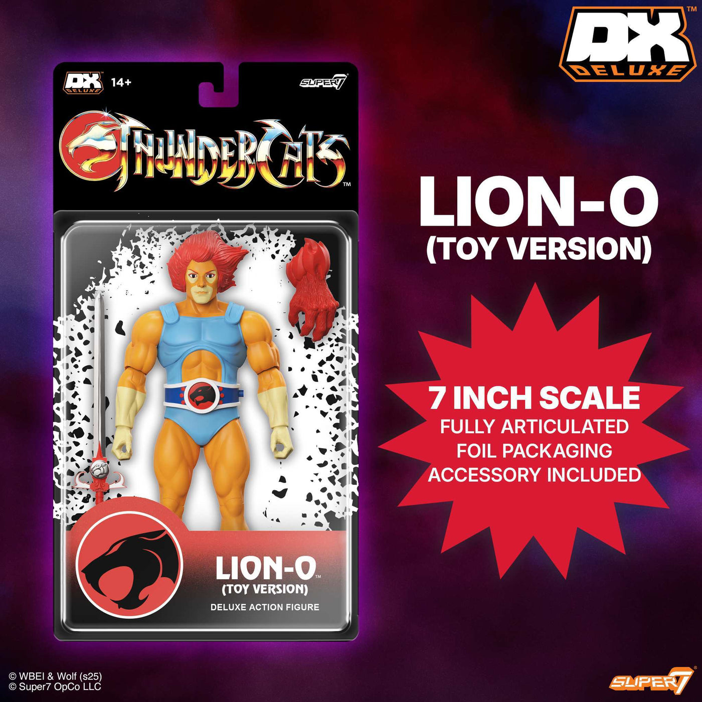 Lion O Figura de Accion Toy Version Thundercats Super7 DX 17cm