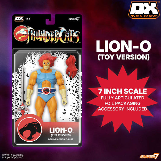 Lion O Figura de Accion Toy Version Thundercats Super7 DX 17cm