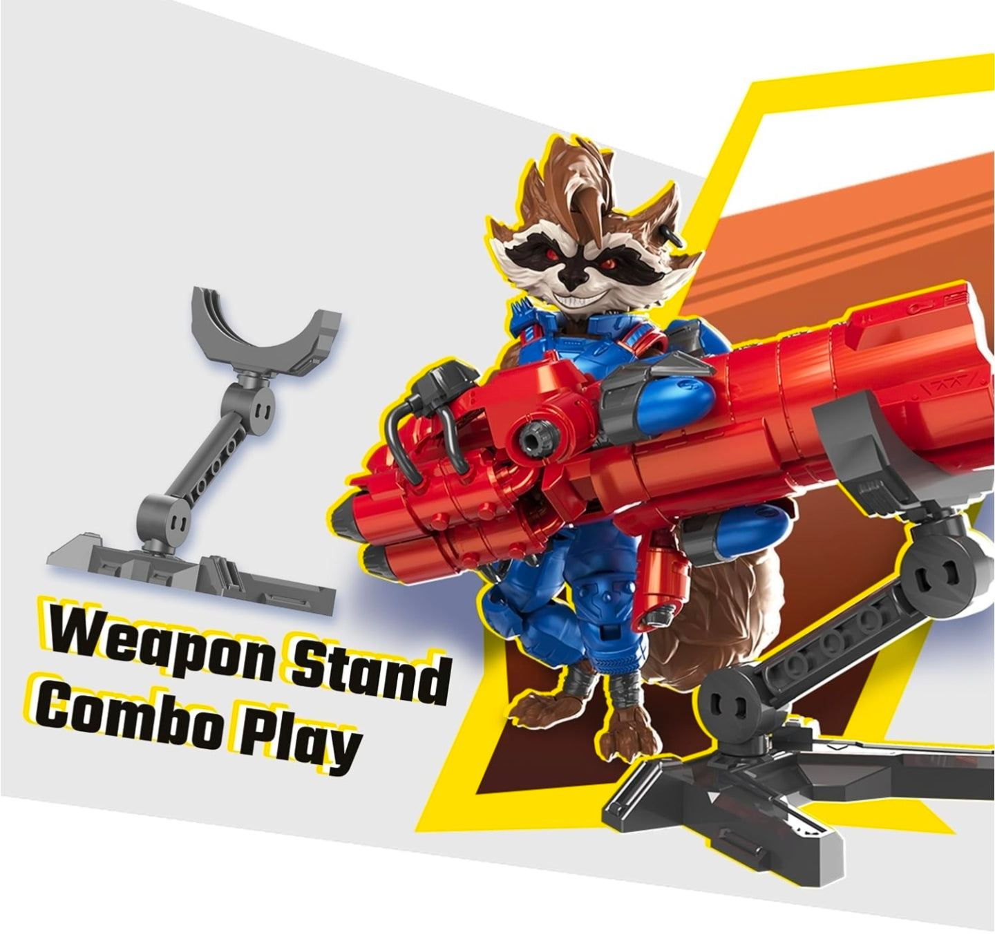 Rocket Raccoon Figura de Accion Marvel Rivals Blokees Champion Class 14 Cm
