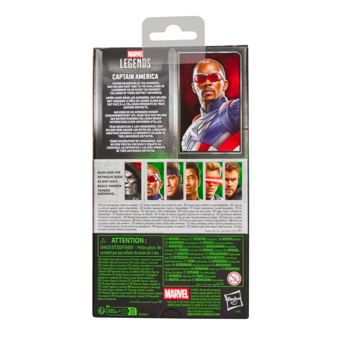 Capitan America Sam Figura De Acción Avengers Doomsday Marvel Legends 15 Cm