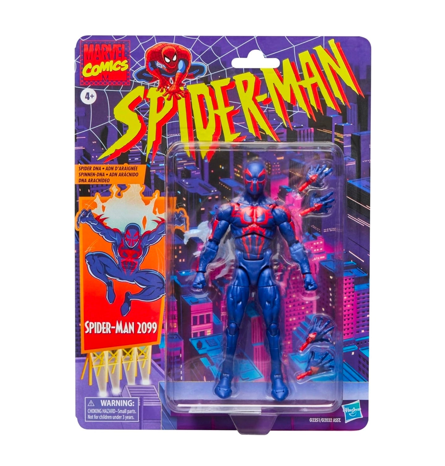 Spiderman 2099 Figura de Acción Marvel Legends Retro 16 Cm