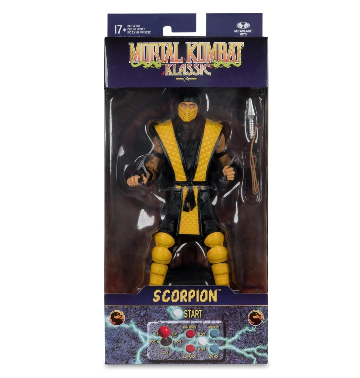 Scorpion Figura de Accion Mortal Kombat Klassic Mcfarlane Toys 17cm