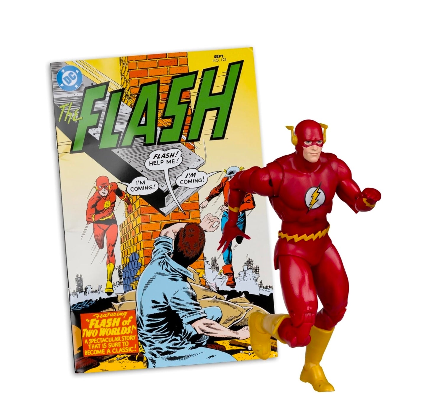 The Flash Barry Allen Figura de Accion DC Comics #123 Mcfarlane Page Punchers 17 cm