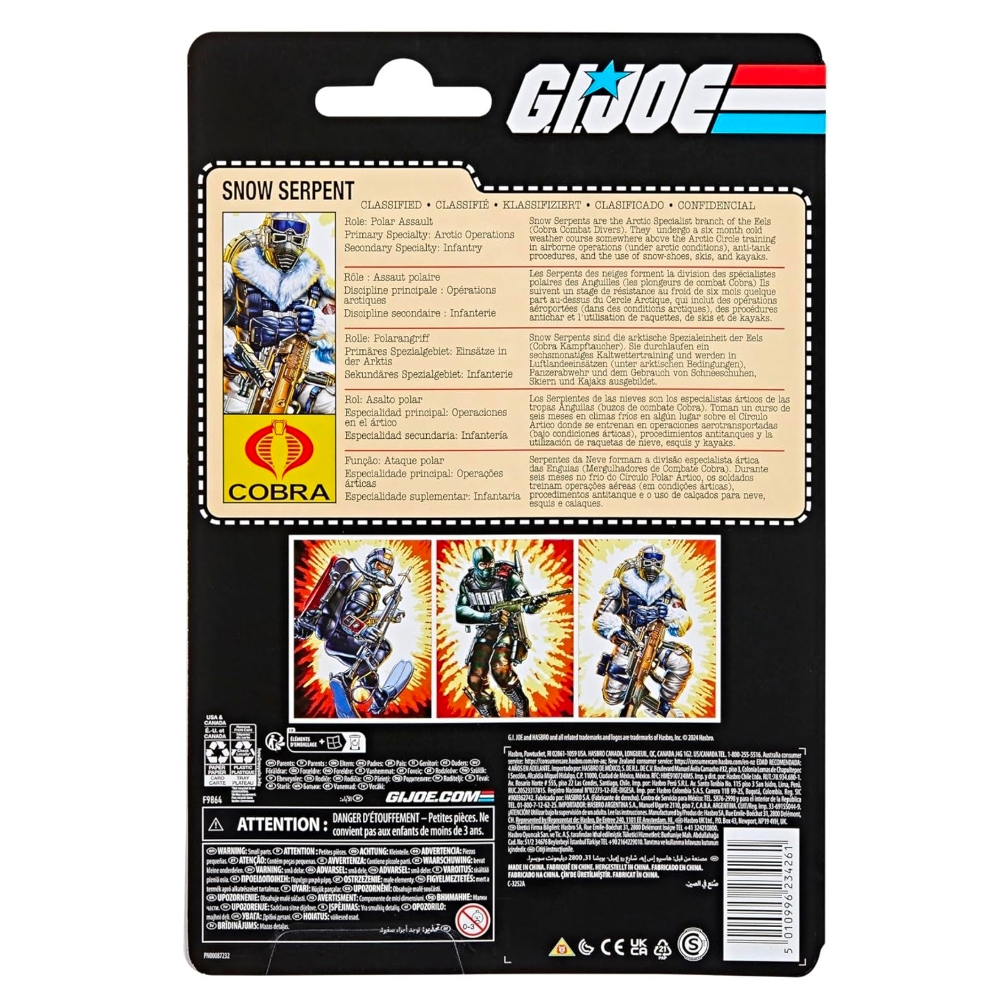 Snow Serpent Figura de Accion Gi Joe Classified Series 16 cm