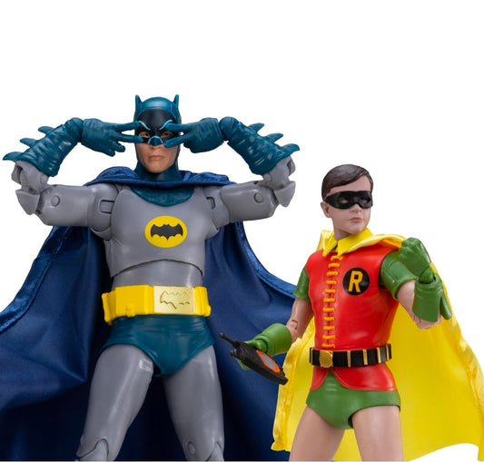 Batman & Robin 2 Pack Figuras de Accion Batman 1966 Dc Collector Ed Mcfarlane 17cm