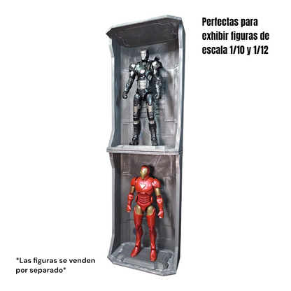 Hall Of Armours Modular para Exhibir Figuras de Accion Marvel Legends, Mafex, Sh Figuarts, Mcfarlane, Neca, Etc.