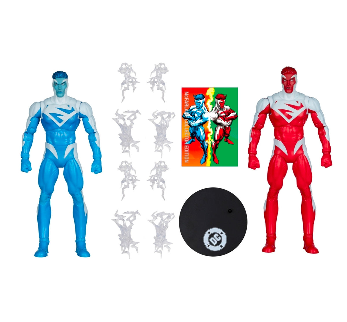 Superman Blue & Superman Red Pack Figuras de Acción Dc Multiverse Mcfarlane Gold Label 18 cm