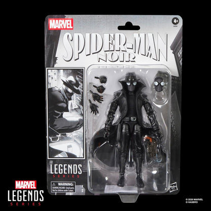 Spiderman Noir Figura de Acción Spiderverse Marvel Legends 16 Cm