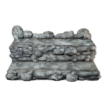 Base Organizadora 2 Niveles para Figuras de Acción 1/10 y 1/12 Estilo Rocoso 21.5 Cm