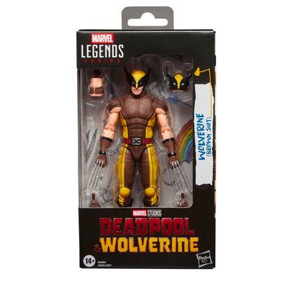 Wolverine Brown Suit Figura de Accion Deadpool & Wolverine MCU Marvel Legends 16 Cm