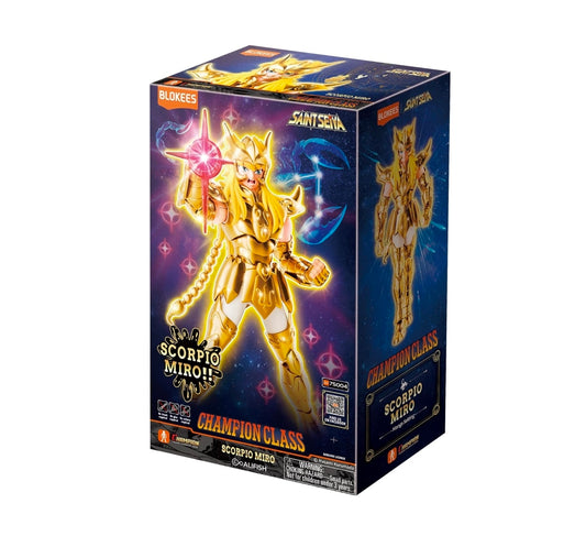 Scorpio Milo Figura de Accion Saint Seiya Model Kit Champion Class Blokees 14 Cm