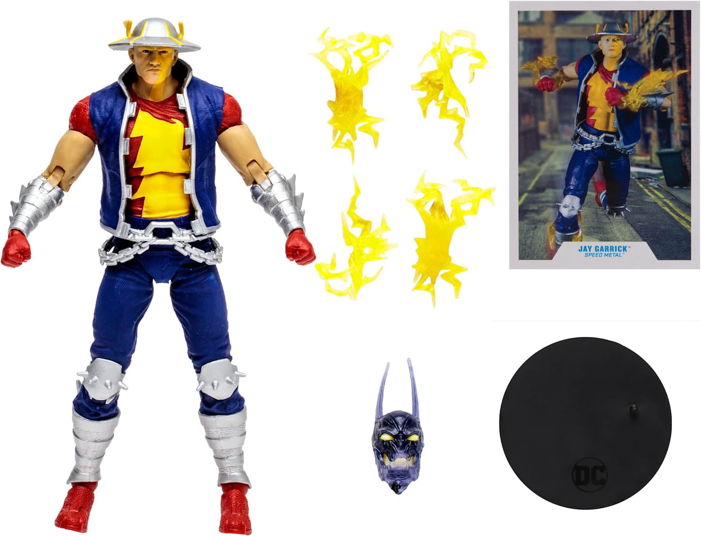 Jay Garrick Figura De Acción Flash Speed Metal Dc Mcfarlane Toys 18 Cm