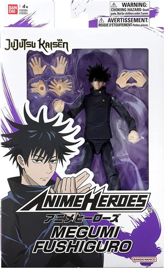 Megumi Fushiguro Figura de Acción Jujutsu Kaisen Anime Heroes Bandai 16 Cm
