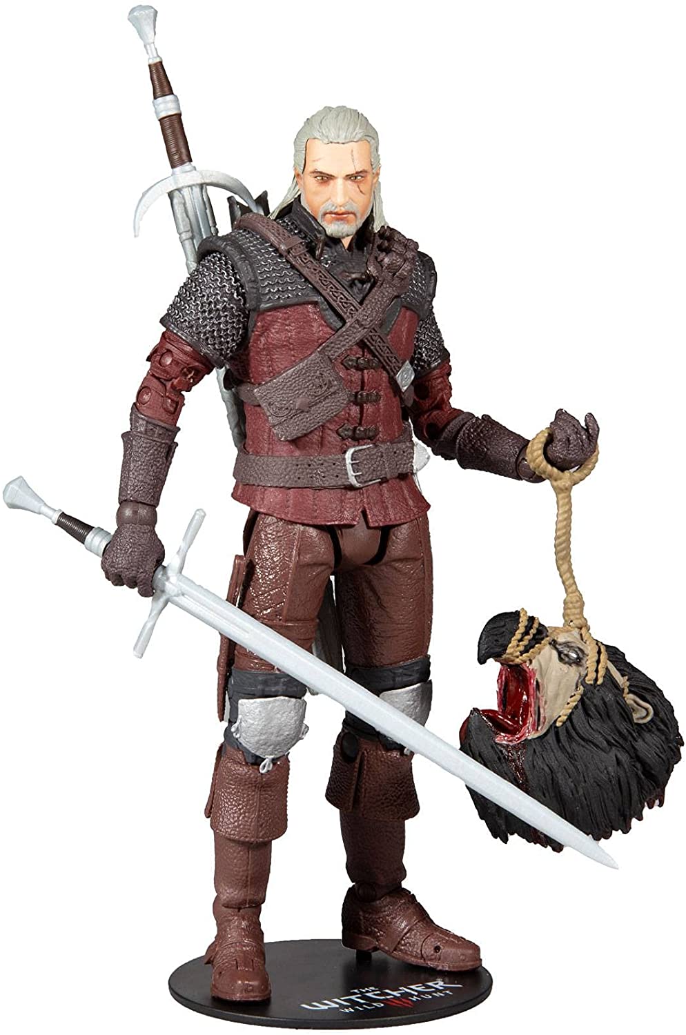 Geralt De Rivia Wolf Armor Figura De Acción The Witcher Mcfarlane Toys 18 Cm