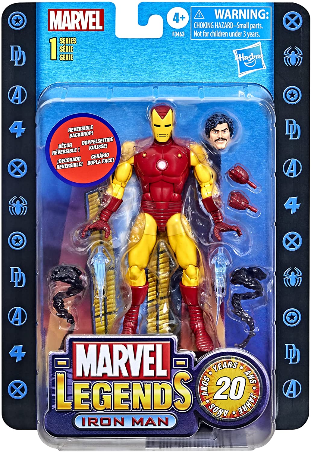 Iron Man Tony Stark Figura De Acción Avengers Classic Anniversary Marvel Legends 17 Cm