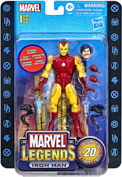 Iron Man Tony Stark Figura De Acción Avengers Classic Anniversary Marvel Legends 17 Cm