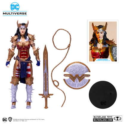 Wonder Woman Designed by Todd Mcfarlane Gold Label Figura de Accion Dc Justice League Mcfarlane Toys 18 Cm