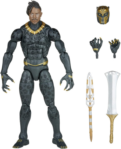 Black Panther Killmonger Figura De Acción Legacy Marvel Legends Hasbro 16 Cm